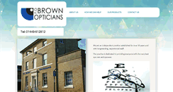 Desktop Screenshot of fgbrownopticians.co.uk