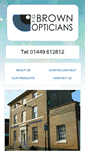 Mobile Screenshot of fgbrownopticians.co.uk